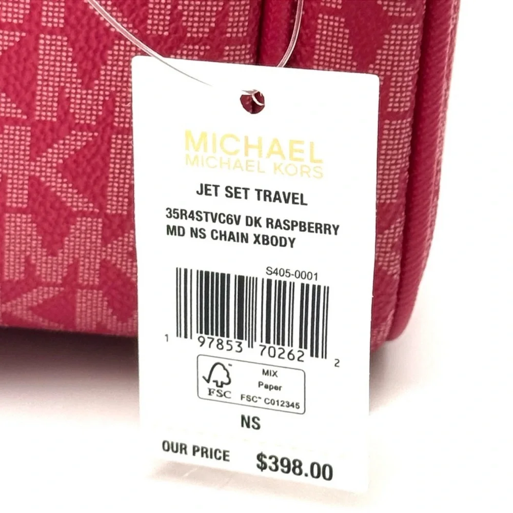 Michael Kors Medium NS Chain Xbody Bag Dark Raspberry